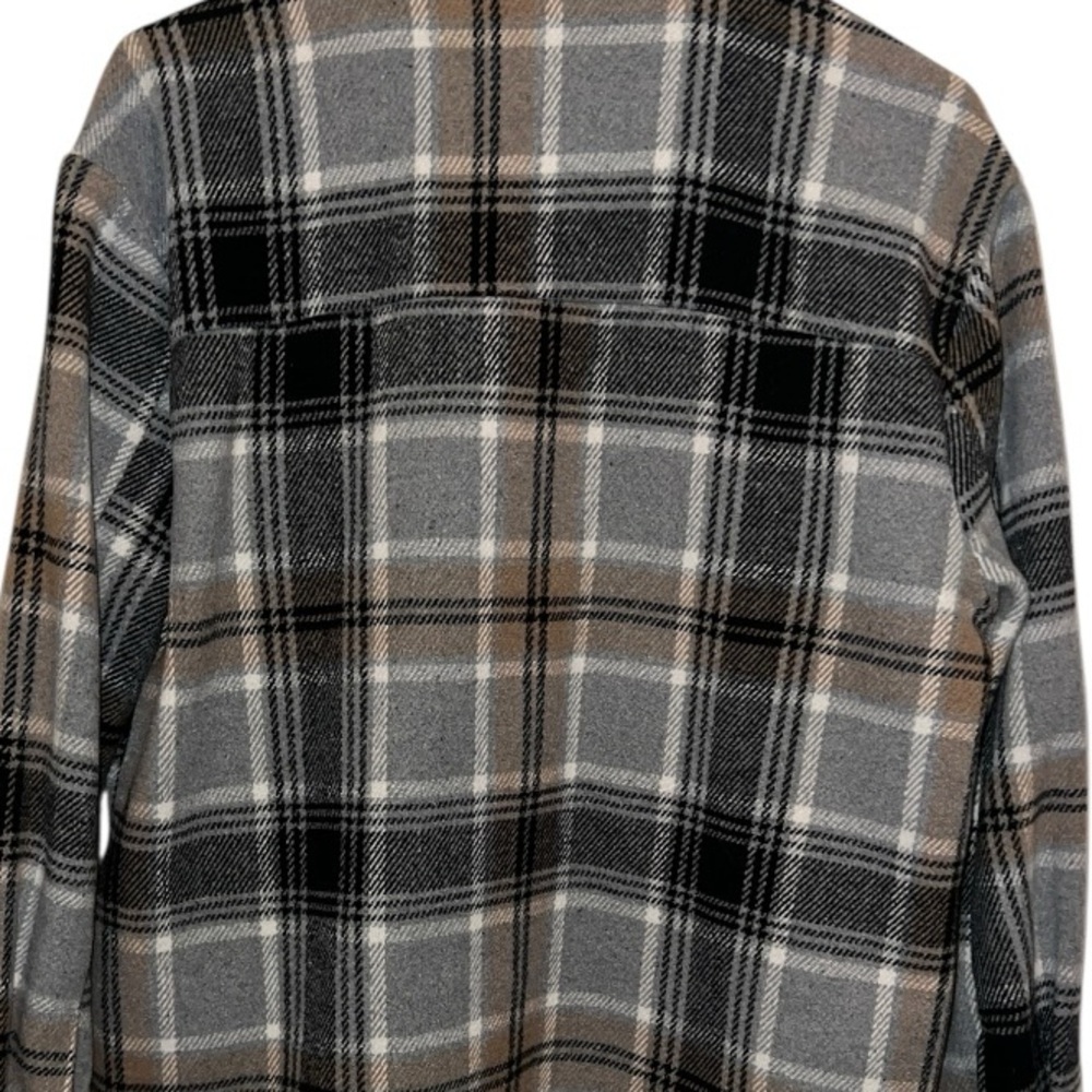 Rue21 Plaid Wool Blend Grey & Brown Jacket- Size Small - Picture 4 of 5